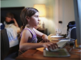 Girl with Computer